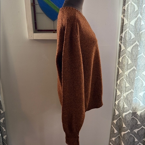 Lands’ End 100% Lambswool V Neck Sweater SZ Large - Picture 5 of 6